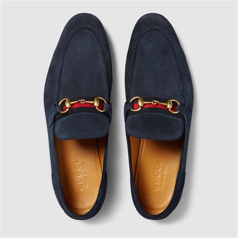 blue suede gucci loafers|gucci loafers men blue.